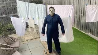 Michael Myers funny video halloween michaelmyers funny dance [upl. by Ellezig]