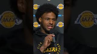 Bronny James reacts to his best NBA preseason game and talks future jaylenbrown jaylen [upl. by Strohbehn]