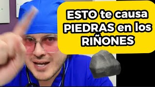 Qué bebidas causan Piedras en los RIÑONES  Causas y síntomas de litiasis renal [upl. by Enidlareg]