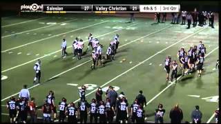 Football  Salesian vs Valley Christian [upl. by Arakaj]