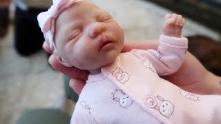 My First Full Body Silicone Reborn Baby Doll Box Opening  Emotional [upl. by Bluma352]