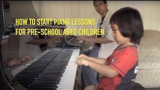 How to Start Piano Lessons for PreSchool Aged Children [upl. by Arait]