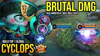 CYCLOPS BEST BUILD 2024  BUILD TOP GLOBAL CYCLOPS GAMEPLAY  MOBILE LEGENDS✓ [upl. by Alexine]