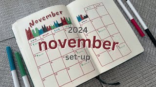 November 2024 Bullet Journal Setup 🐱🐶 cute pets theme plan with me [upl. by Rosenberg880]