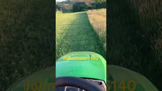 Mowing with John Deere S140 countrymusic [upl. by Anihsit]