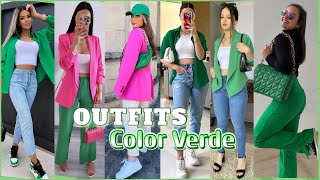 COMO VESTIR CON COLORES DE MODA PRIMAVERA VERANO 2024  Outfits Primavera Tendencias 2024 [upl. by Heda]