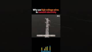 Why use high Voltage ⚡️ Wires  facts science ytshorts trending viralshort shorts ytshorts [upl. by Rolyak]