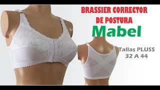 BRASSIER CORRECTOR DE POSTURA MABEL Costura paso a paso con patrones imprimibles [upl. by Urbannai]