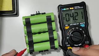 How test battery voltagecheck lithium battery volt  using multimeter  Icr18650 BOSCH BATTERYDIY [upl. by Harwill]