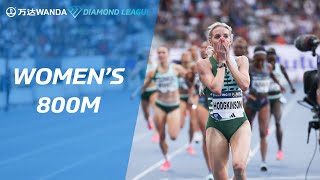 Keely Hodgkinson breaks the 800m British record in Paris  Wanda Diamond League 2023 [upl. by Radburn716]