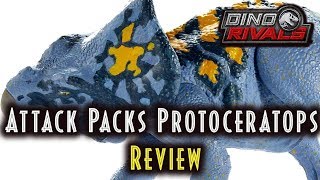 Jurassic World PROTOCERATOPS Attack Packs  DinoRivals 2019  Unboxing amp Review  Tom Fishenden [upl. by Terag]