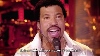 Lionel Richie  Stuck On You Legendado em PTBR Live [upl. by Nitsreik202]