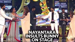 Nayantara Insulted Allu Arjun On SIIMA 2018 Stage Vignesh Shivan Naanum Rowdy Dhaan  Filmy Monk [upl. by Eisoj114]