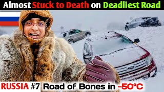 Travelling on Deadliest Road of Russia to Oymyakon 🇷🇺😱 [upl. by Nai391]