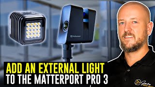 How To Add an external light to the Matterport Pro 3 Camera [upl. by Haimarej116]