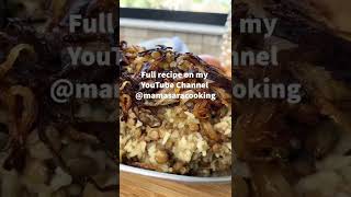 Lentils  Rice  Caramelized Onions HOLY 🤤 Vegan shorts recipe [upl. by Marguerie]