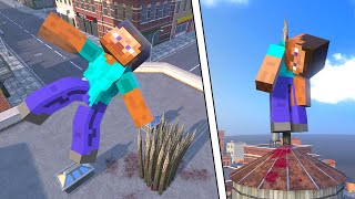 Minecraft NPC Ragdoll Physics  Compilation 4 [upl. by Wyatt205]