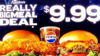 APPLEBEES GRILL  BAR COMMERCIAL 2024  APPLEBEES REALLY BIG MEAL DEAL 999 APPLEBEES [upl. by Nesahc170]