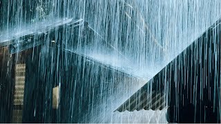 💤 Fall Asleep Fast In 3 Minutes With Torrential Rain On Tin Roof amp Powerful Thunder Sounds At Night [upl. by Gitlow74]