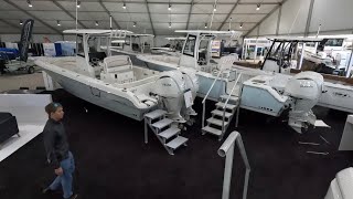 2024 MIAMI BOAT SHOW ALL CENTER CONSOLES WALKTHRU [upl. by Nylatsirk]