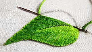 Class  2 Blanket Stitch Leaf Embroidery for beginners [upl. by Ellecrad958]