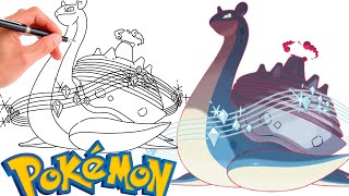 How To Draw GIGANTAMAX LAPRAS POKEMON  Gigantamax Pokemons [upl. by Colin]