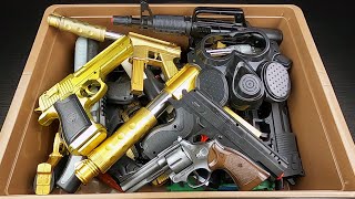 Toy Gold Pistols  Bead Throwing Weapons  Realistic Guns Tec9  Revolver amp BB Gun Desert Eagle [upl. by Clapper615]