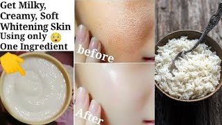 Best Skin Whitening Glowing Spotless Glass Shiny Rice Face Pack  Homemade Rice Face Pack At Home [upl. by Allenod]