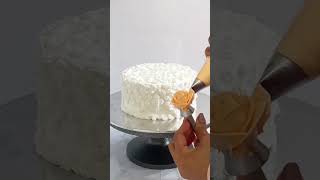 Yellow Rose Flower Pipping For Cake Decoration cake shortsvideo short ytshorts shortsfeed [upl. by Aneehsirk]