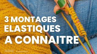 Tricoter des chaussettes  Top 3 des montages élastiques pour tricoter des chaussettes facilement [upl. by Haidebez]