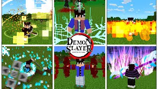 Lançou A MELHOR ADDON de DEMON SLAYER v2 MELHOR QUE O MOD para MINECRAFT PE [upl. by Htebizile922]