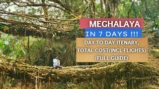 How to plan a tour to Meghalaya  Total cost incl flights  Meghalaya tour travel guide [upl. by Nnylsaj]