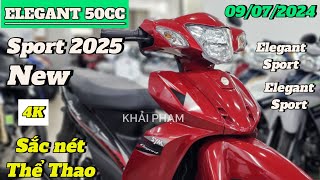 Review SYM ELEGANT SPORT 2025 thể thao sắc nét hơn ngày 080724 tại CH Mai Duyên Khải Phạm sym [upl. by Livia]