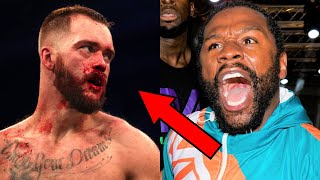 RYAN TAYLOR THREATENS TO HEADBUTT MAYWEATHER IF HE KO DEJI [upl. by Lurline]