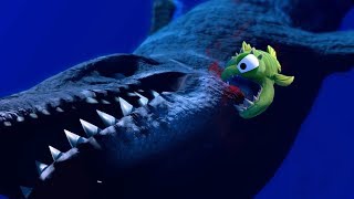 ONE SMALL FISH DEFEATS A MOSASAURUS  Feed and Grow Fish  Part 52  Pungence [upl. by Proulx]