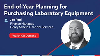 OnDemand Webinar End of Year Planning for Purchasing Laboratory Equipment [upl. by Ennoryt]