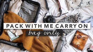 Pack With Me Carry On Only for Winter Travel  by Erin Elizabeth [upl. by Riffle250]