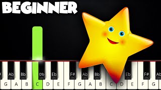 Twinkle Twinkle Little Star  BEGINNER PIANO TUTORIAL  SHEET MUSIC by Betacustic [upl. by Adnelg927]