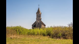 Abandoned Roman Catholic Church at Fish Creek Saskatchewan [upl. by Cornie]