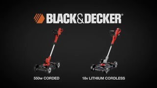 Black  Decker 3 In 1 Grass Strimmer Trim Edge amp Mow STC1820CM [upl. by Atneuqal404]