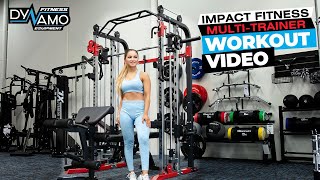 Functional Trainer with Smith Machine Exercise Video  Dynamo Fitness Equipment [upl. by Dnalloh]