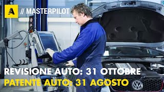 REVISIONE AUTO slitta a 31 ottobre 2020 Patente Documenti Foglio rosa Decreto Cura Italia DL18 [upl. by Yltsew133]