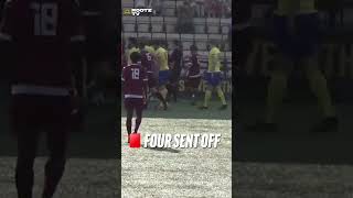 FOUR 🟥 IN ONE GAME redcard var referee nonleague facup football [upl. by Streeto]