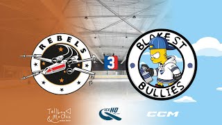 Rebels v Blake St Bullies  Div 3  12th November  IceHQ Rec League ice hockey [upl. by York392]