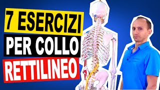 7 Esercizi di Fisioterapia per il Collo Dritto Rettilineizzato [upl. by Nerte]