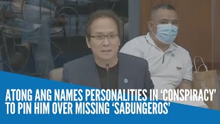 Atong Ang names personalities in ‘conspiracy’ to pin him over missing ‘sabungeros’ [upl. by Nylleoj157]