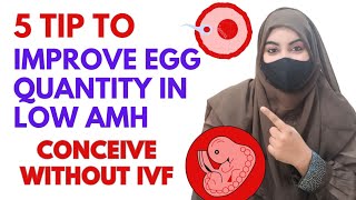 5 Tips To IMPROVE EGG QUALITY In Low Amh l IMPROVE EGG QUALITY IN 15 DAYS l GET PREGNANT FAST [upl. by Elokyn]