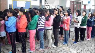 Tibetisches MorgenGebet Tibetan Morning Prayer in Snowland Ranag School Nepal [upl. by Siegfried]