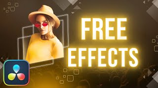 8 BEST EFFECTS in Davinci Resolve 19 Free  Tutorial [upl. by Hovey]