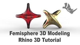 Femisphere Jewelry CAD Design Tutorial 3D Modeling with Rhino 3D 440 [upl. by Thorley]